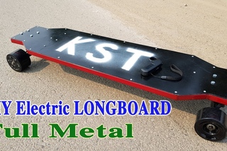 How to make a Electric LONGBOARD Full Metal at home