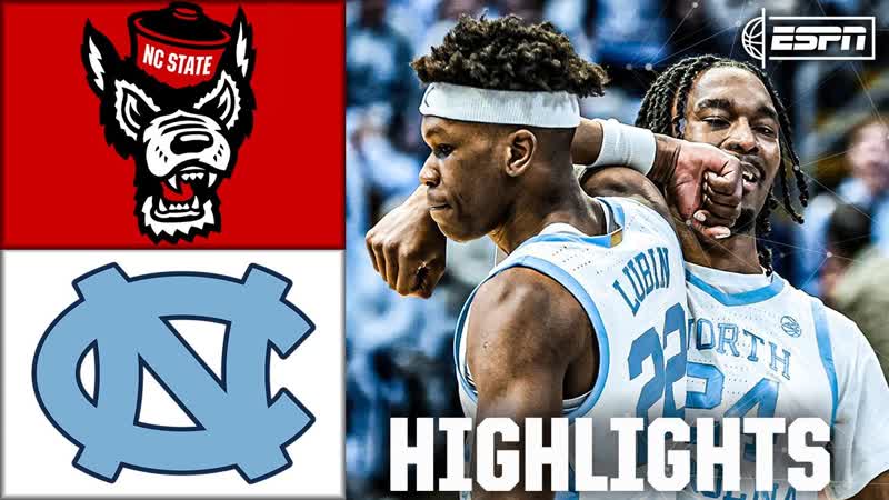 NC State Wolfpack vs. North Carolina Tar Heels, Full Game Highlights, ESPN College