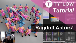 3ds Max +TyFlow TUTORIAL: Character Ragdolls +Scene Files!