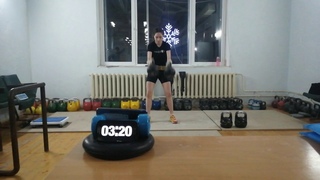 Абрарова Регина. Толчок Д/Ц 8кг+8кг. 48 раз.