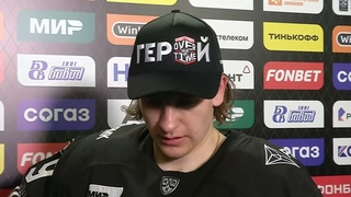Максим Шабанов — о матче против ХК «Спартак» в 13-м туре КХЛ-23/24