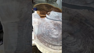 Покрытие маслом, столешницы из спила горного Тополя