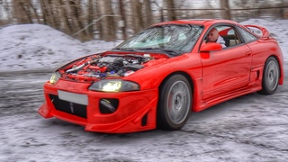 MITSUBISHI ECLIPSE RESTORATION, V6 TWIN TURBO SWAP AND AWD CONVERSION (20 MIN TIMELAPSE)