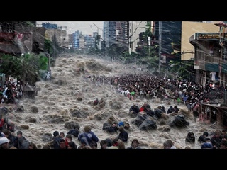 19 minutes ago in India Cities turned into rivers! The water level reached a height of 207 meters!