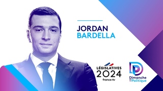 Dimanche en Politique avec Jordan Bardella, prsident du RN. France 3 du 16/06/2024