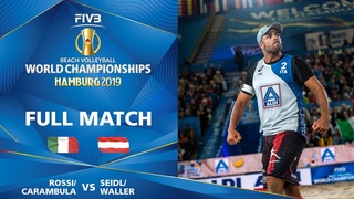 Rossi/Carambula vs. Seidl/Waller - Full Match | Beach Volleyball World Champs Hamburg 2019