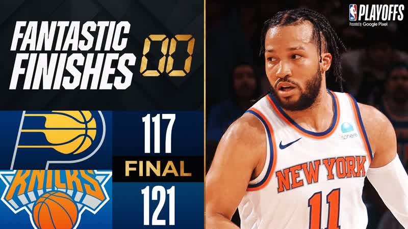 Final 4:23 WILD ENDING, 6 Pacers vs, 2 Knicks, Game 1, May 6,