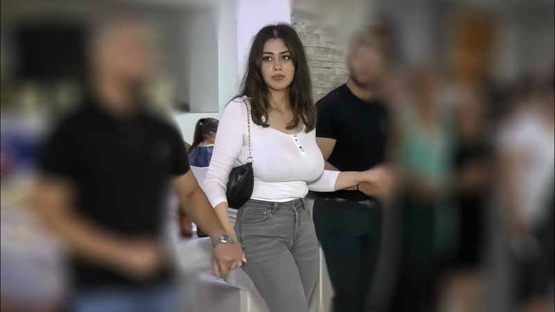 Grey Jeans With White