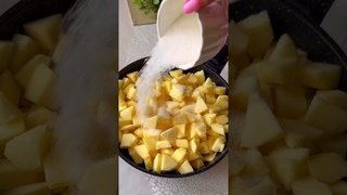Этот ПИРОГ лучше любого торта каждый кусочек тает во рту!Яблочный пирог с песочным тестом и кремом