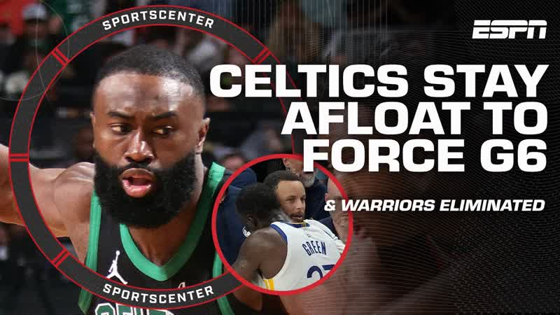 Jaylen Brown is THE GUY Recapping Celtics bounce back win + Warriors eliminated, Sports