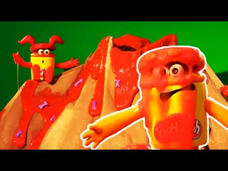 Dinosaur vs Volcano Slime Explosion  Lava Bones  The Play-Doh Show Season 2 | Play-Doh Official