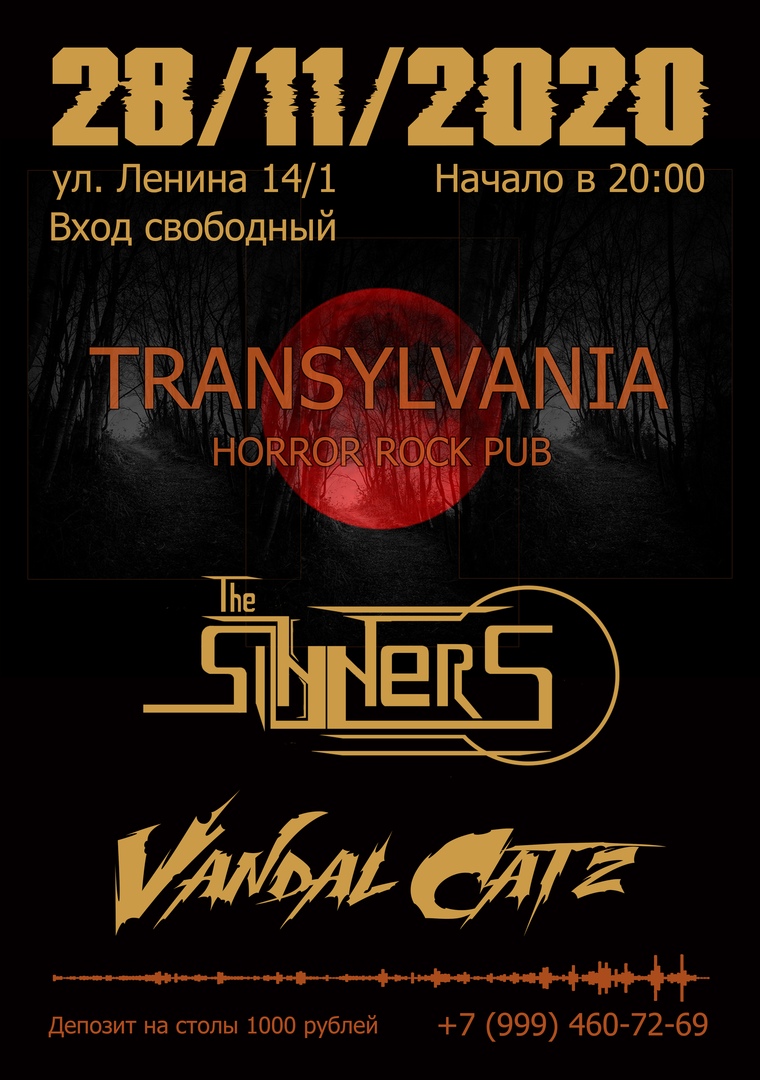 Афиша Омск Vandal Catz / Sinners