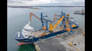 SAL: MV Palmerton, loading three shiploaders in Germany