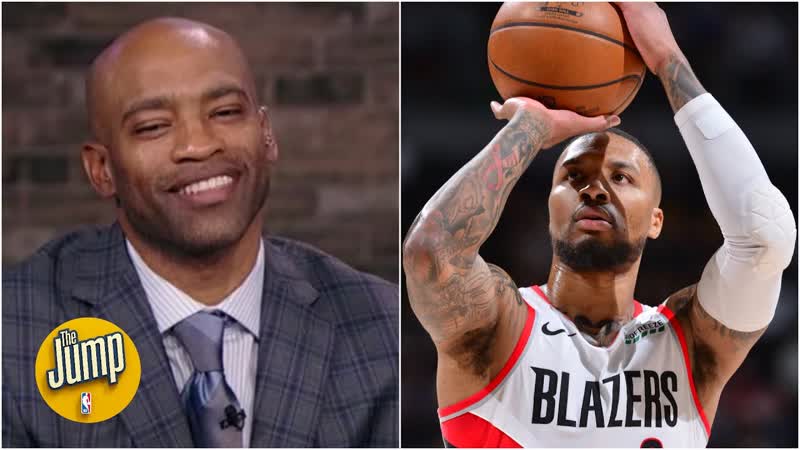 Vince Carter on Damian Lillard tying his NBA Playoff record of 8 3 PM in a half , The
