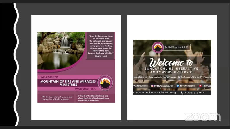 Join Us Online For, Sunday Interactive Family Worship Service, Oct 18th 2020, From 10:30am