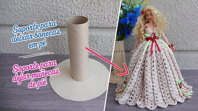 Como fazer suporte para bonecas Подставка для