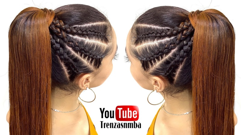 HERMOSO PEINADO EN TRENZA FÁ CIL, PEINADO PARA NIÑ A, TRENZAS