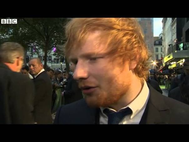 Ed Sheeran at premiere of his film Jumpers for