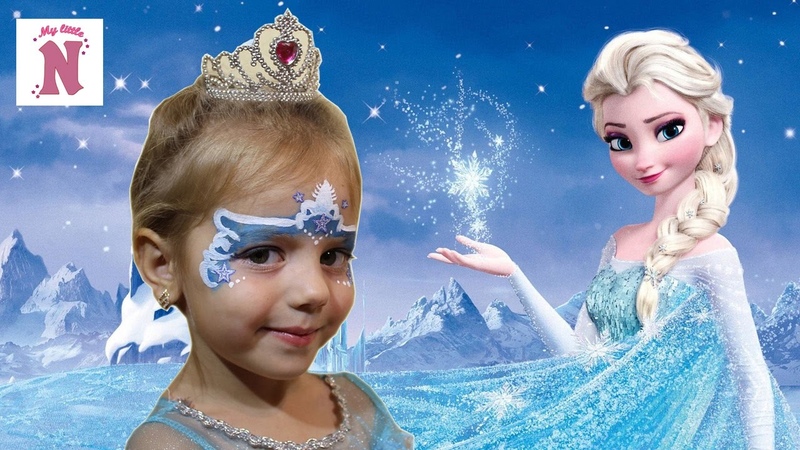 Макияж и аквагрим Принцессы Эльзы ФРОЗЕН Disney Frozen Elsa Makeover