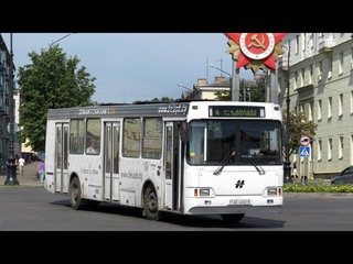 БОРИСОВ. Поездка на автобусе Нёман-5201, Г/№ AE 4302-5, маршрут 13 ()