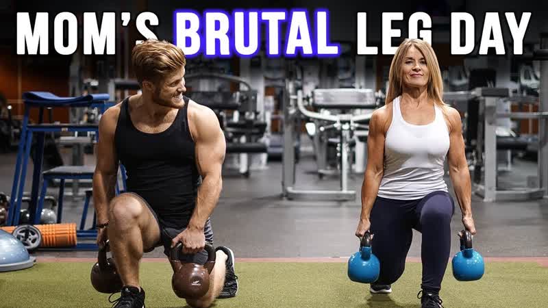 Brutal Leg Day With My Bodybuilder Mom (