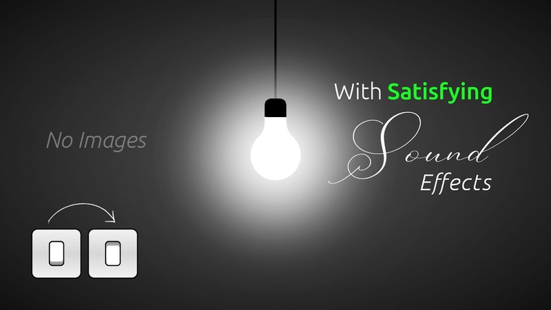 Switch On Off Light Bulb With Sound using Html CSS Javascript, How to Make