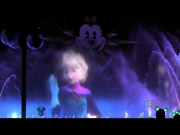 New Frozen World of Color segment with Let It Go for Winter Dreams at Disneyland