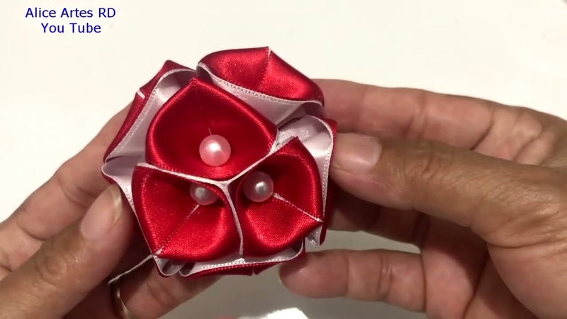 Flor com pérolas Aula
