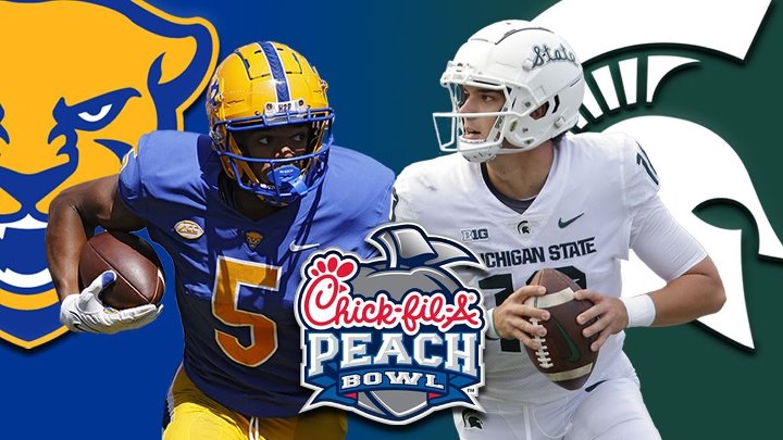 NCAAF 2021, Peach Bowl, , (12) Pittsburgh Panthers (10) Michigan State