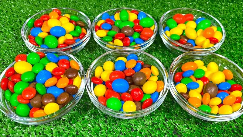 Satisfying Video, Mixing Rainbow Candy in Magic Bathtub with Glossy Water Cutting