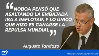 NOBOA pens que ASALTANDO la EMBAJADA iba a REFLOTAR y lo NICO q HIZO es GANARSE la R3PULSA MUNDIAL