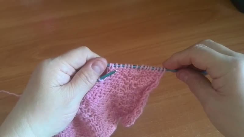 НЕЖНЫЙ КРАСИВЫЙ УЗОР СПИЦАМИ С КАЙМОЙ