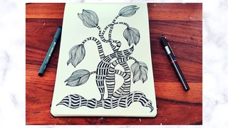 Flower Zentangle Art || Doodle Patterns || Zendoodle