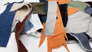 Turned a bunch of sewing waste and fabric scraps into a practical product!