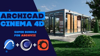 ArchiCAD  Cinema 4d + Corona Render