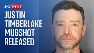 Justin Timberlake's mugshot released after his arrest