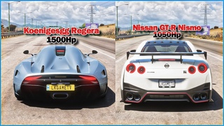 FH5 DRAG RACE! Koenigsegg Regera Vs Nissan GT-R Nismo