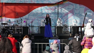 Вероника Осипова, выступление на Красной площади