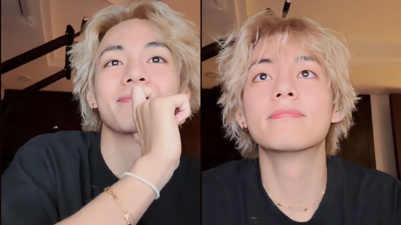 Taehyung Weverse Live after filming something