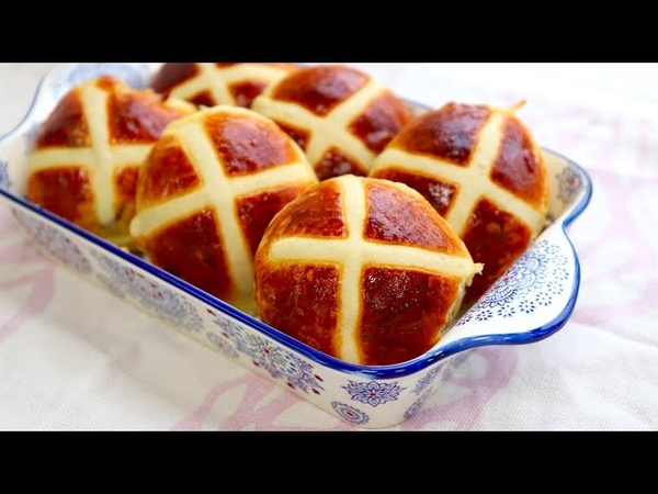 ПАСХАЛЬНЫЕ КРЕСТОВЫЕ БУЛОЧКИ, HOT CROSS