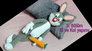 Amigurumi Örgü Bugs Bunny Yapımı (3.Bölüm)