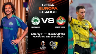 PANATHINAIKOS X BOTEV PLOVDIV | PLAYOFFS DA EUROPA LEAGUE | AO VIVO E COM IMAGENS |  - 15H