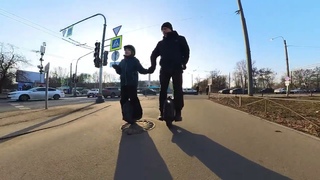 Прогулка верхом по району на Моноколёсах. Разговор обо всём, проба микрофонов и  воблинг.