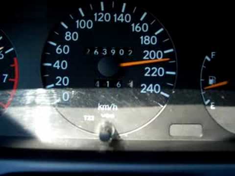 Toyota Carina E top speed on German autobahn