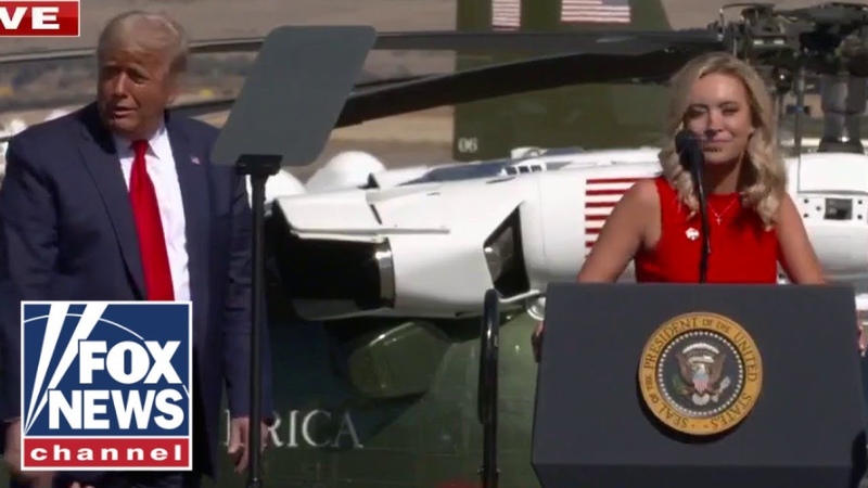 Kayleigh Mc Enany joins Trump at rally for first time since COVID