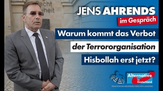 Warum kommt das Verbot der Terrororganisation Hisbollah erst jetzt Jens Ahrends (AfD) im Gesprch