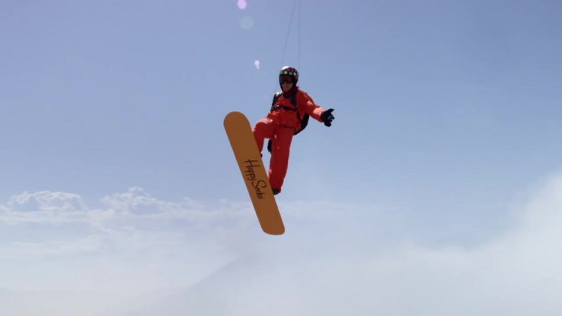 Snowboarding In The