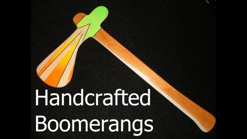 Primitive Hunting Boomerang designs, throws and trick shot by Victor