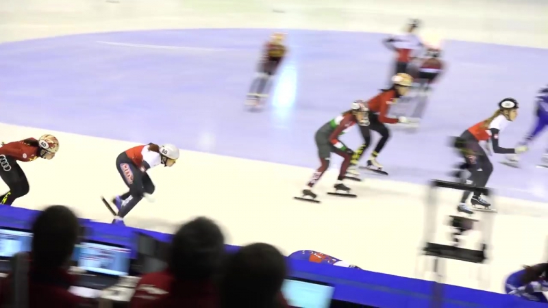 2016 17 ISU WC1 Calgary Ladies 3000m Relay Heats Heat