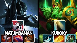 Matumbaman Phantom Assassin VS Kuroky Wraith King Battle of Right Click Carry  Dota 2